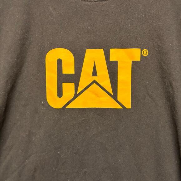 Cat Caterpillar Shirt Tractor Center Logo Graphic Print XXL Big and Tall Work - Picture 2 of 7